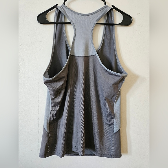 Xersion performance wear grey racerback tank top grey breathable Dri-More Large - Picture 2 of 7